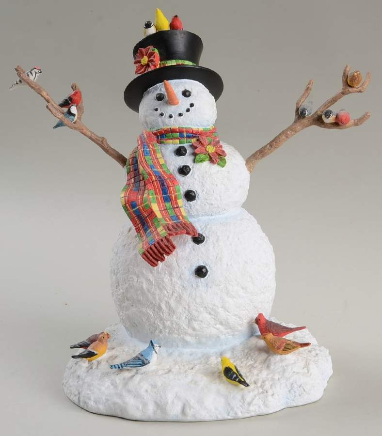 Lynn Bywaters Snowman Collection Feathered Friends - No Box by Lenox-1