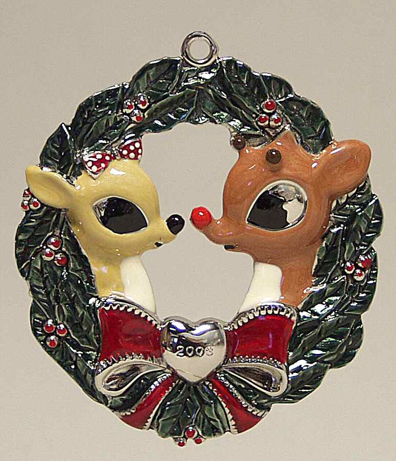Lenox Metal Ornaments Clarice & Rudolph-Our 1st Christmas - Boxed by Lenox-1