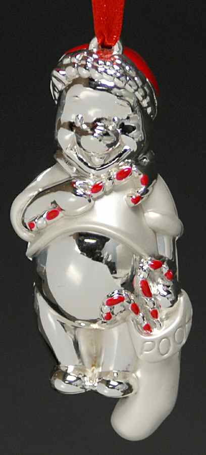Lenox Metal Ornaments Candy Cane Pooh-Plain - With Box by Lenox-1