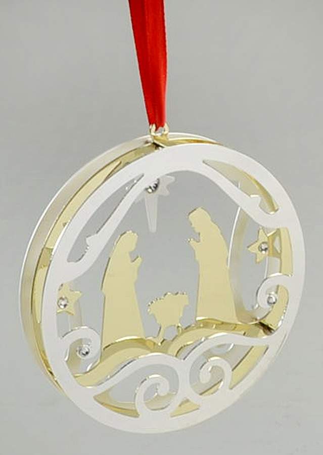 Lenox Metal Ornaments Stamped Metal Nativity - Boxed by Lenox-1