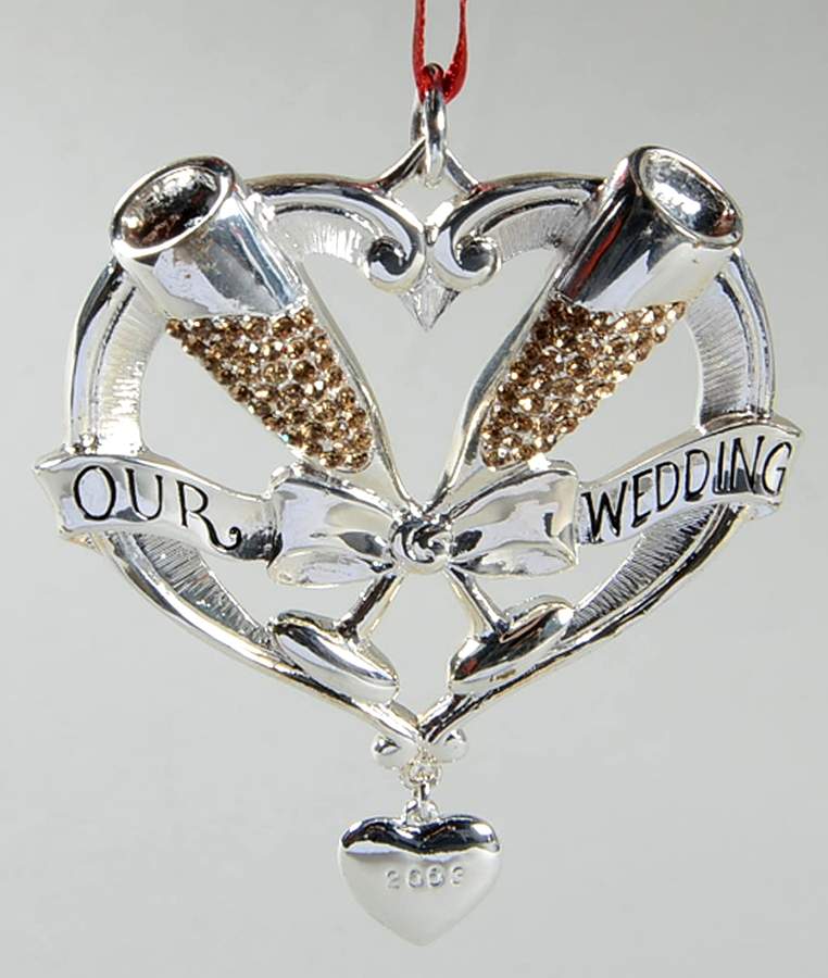 Lenox Metal Ornaments Our Wedding - Boxed by Lenox-1