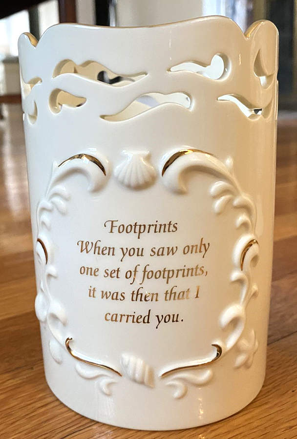 Footprints Collection Footprints Votive Candleholder - No Box by Lenox-1