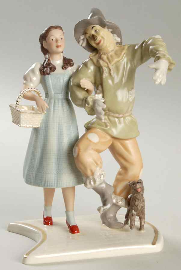 Wizard of Oz In Search Of The Wizard-Dorothy/Scarecro - Boxed by Lenox-1