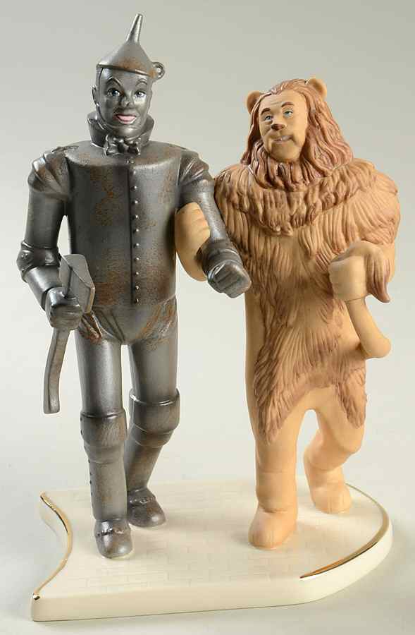 Wizard of Oz In Search Of The Wizard-Tin Man/Lion - Boxed by Lenox-1