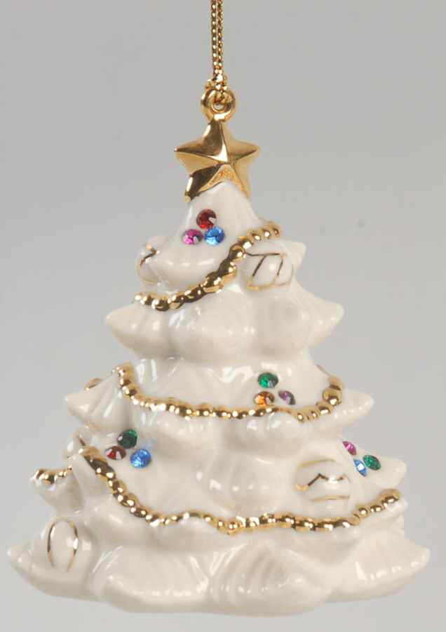 Holiday Gems Annual Collection Jeweled Tree-Gold Club - Boxed by Lenox-1