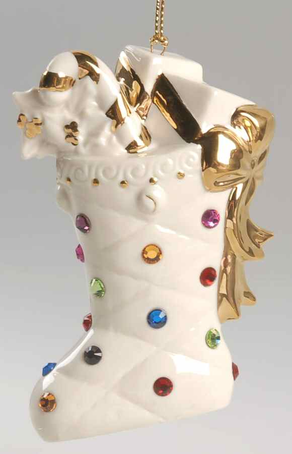 Holiday Gems Annual Collection Jeweled Stocking - No Box by Lenox-1