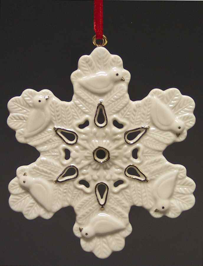 Twelve Days of Christmas Snowflakes Partridge - No Box by Lenox-1