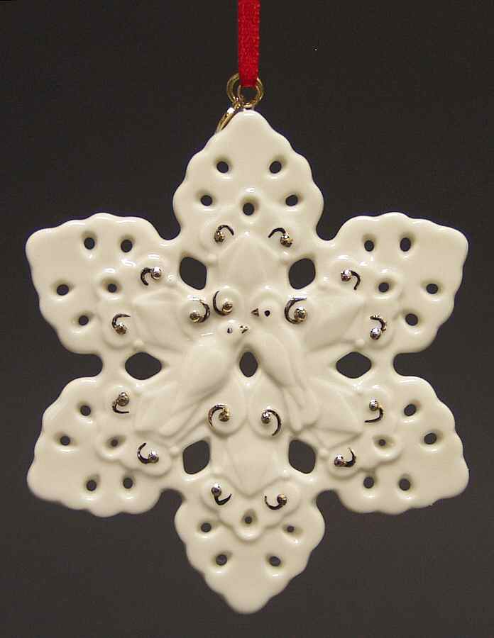 Twelve Days of Christmas Snowflakes Turtledoves - No Box by Lenox-1