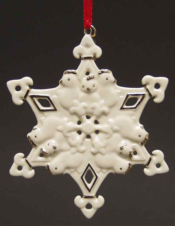 Twelve Days of Christmas Snowflakes French Hens - No Box by Lenox-1