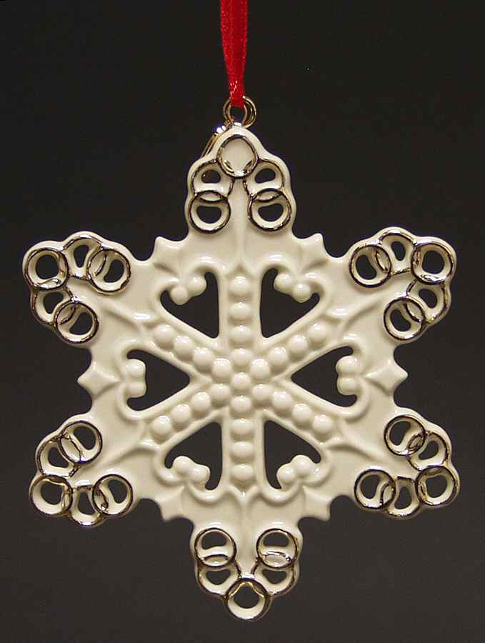 Twelve Days of Christmas Snowflakes Golden Rings - No Box by Lenox-1