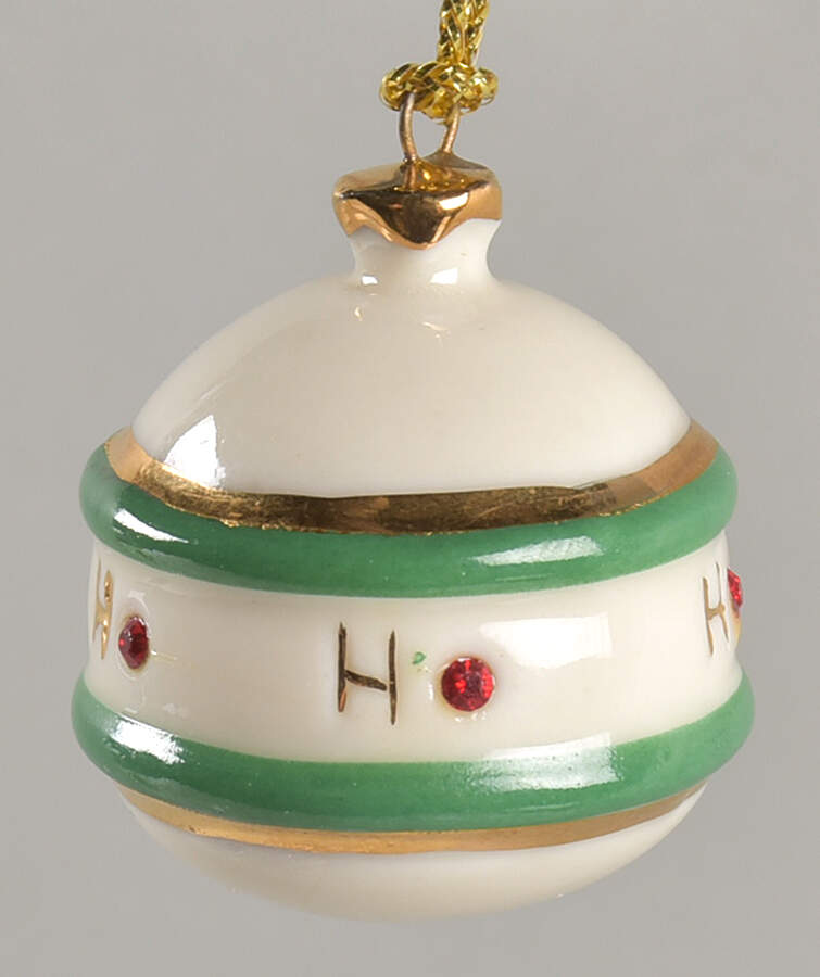 Jeweled Advent Ornament Calendar Ho Ho Ho - No Box by Lenox-1