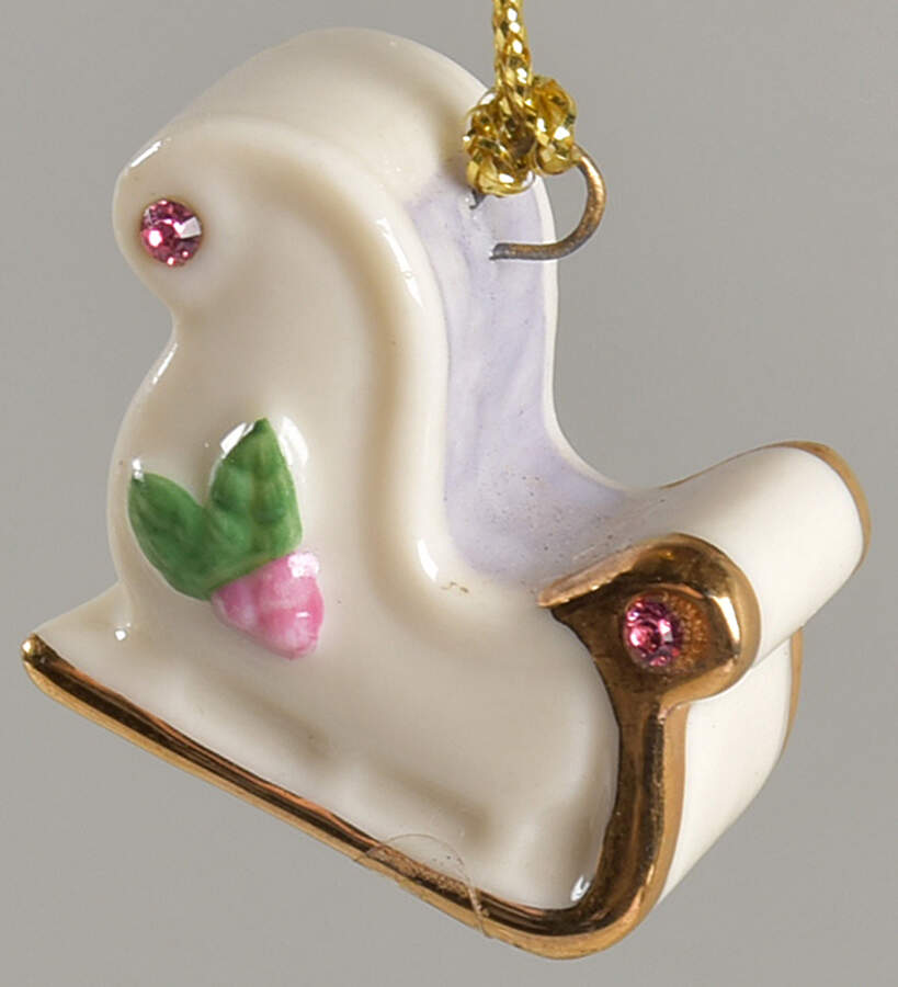 Jeweled Advent Ornament Calendar Sleigh - No Box by Lenox-1