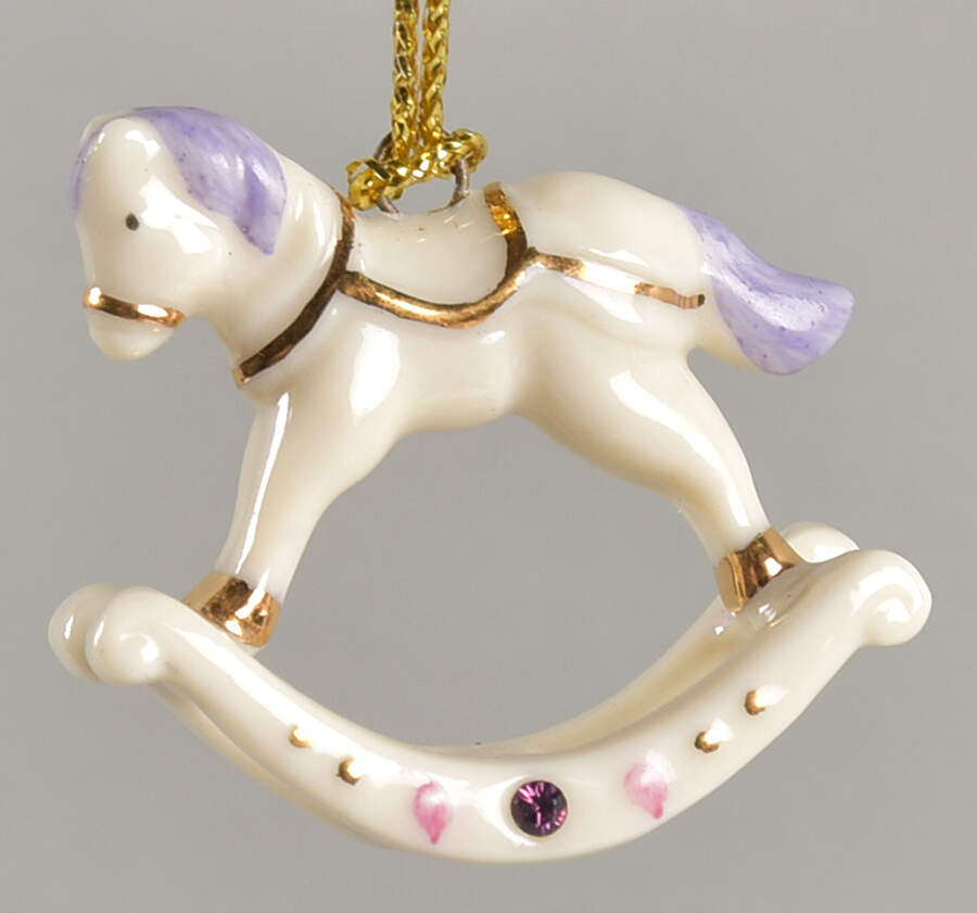Jeweled Advent Ornament Calendar Rocking Horse - No Box by Lenox-1