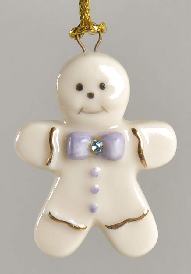 Jeweled Advent Ornament Calendar Gingerbread Man - No Box by Lenox-1