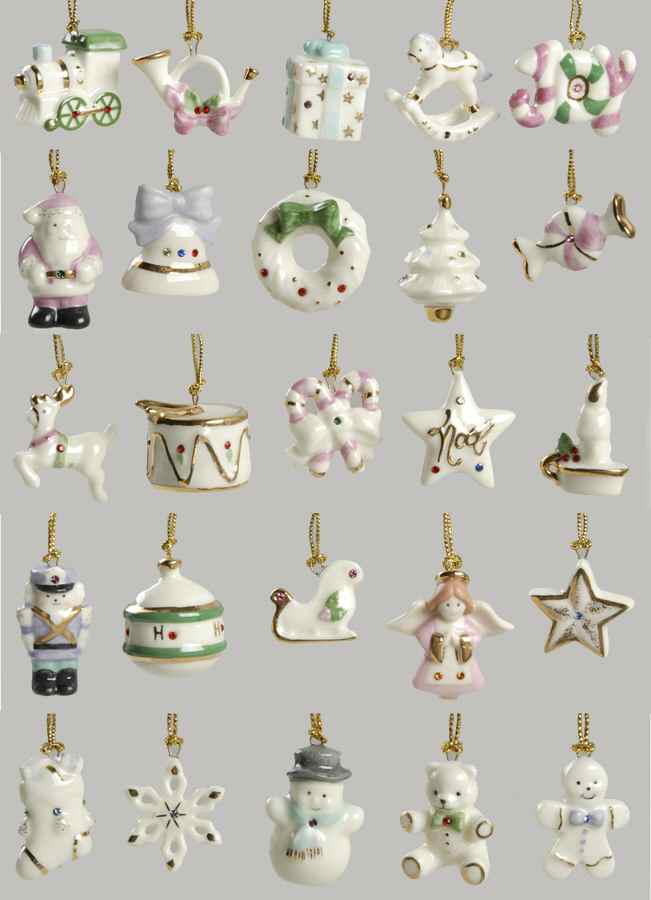 Jeweled Advent Ornament Calendar Set Of 25 Ornaments - Boxed by Lenox-1