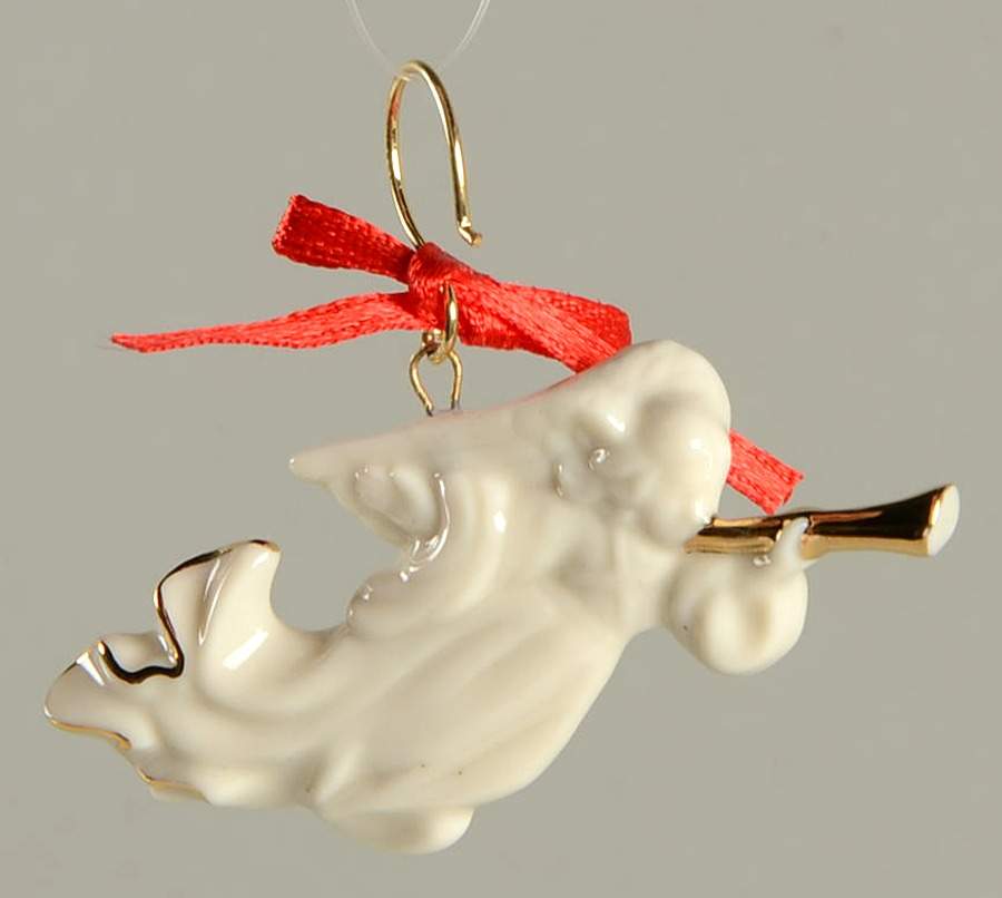 Holiday Delights Tree Angel With Horn - No Box by Lenox-1