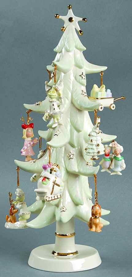 How the Grinch Stole Christmas Tree & Ornaments Boxed Set - With Box by Lenox-1