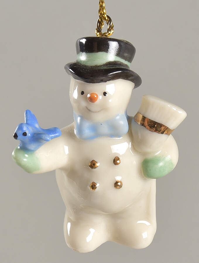 Snow Pals Tree Snowman With Bird - No Box by Lenox-1