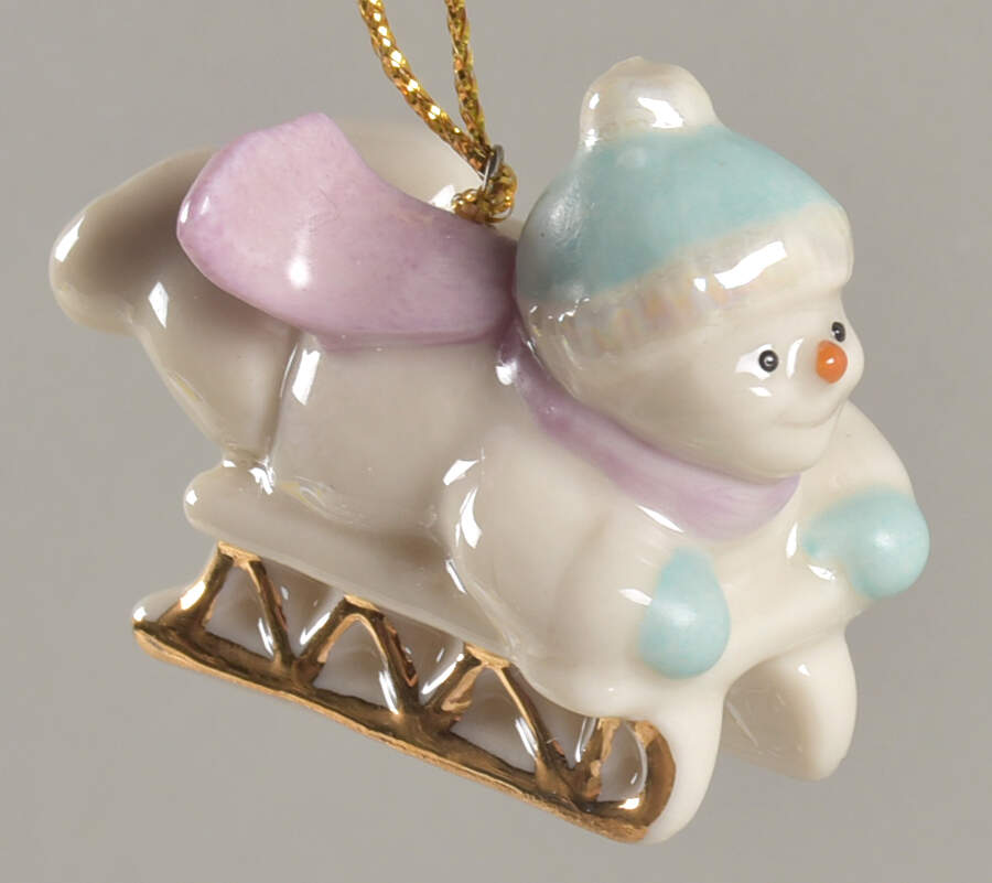 Snow Pals Tree Snowman Sleding - No Box by Lenox-1