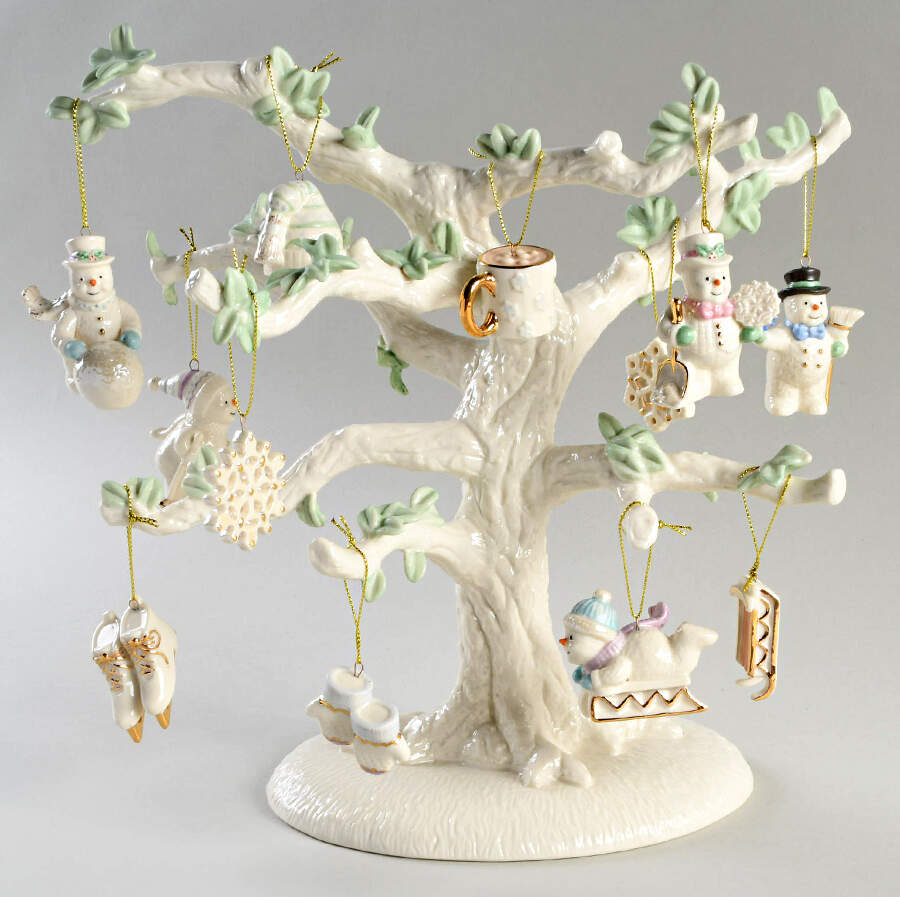 Snow Pals Tree Ornament Set With Tree - Set Of 13 by Lenox-1