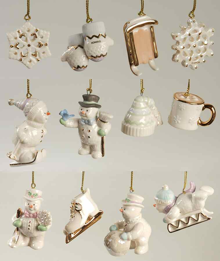 Snow Pals Tree Ornaments-Boxed Set Of 12 - Boxed by Lenox-1