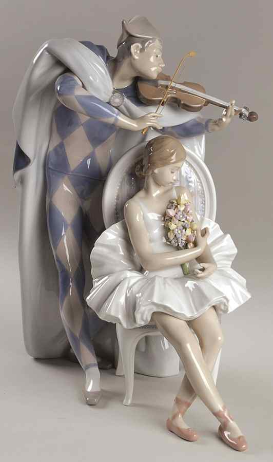 Lladro Collector Society Figurines Jester's Serenade-1993 - Boxed by Lladro-1