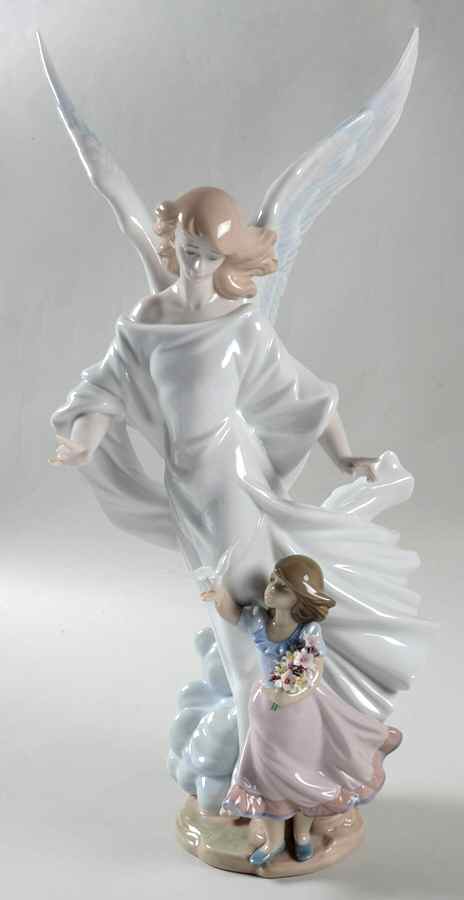 Lladro Collector Society Figurines Guardian Angel-1997 - Boxed by Lladro-1