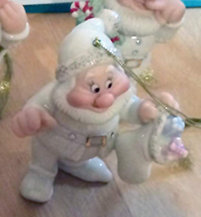 Snow White Jeweled Ornaments A Stocking For Happy - Boxed by Lenox-1