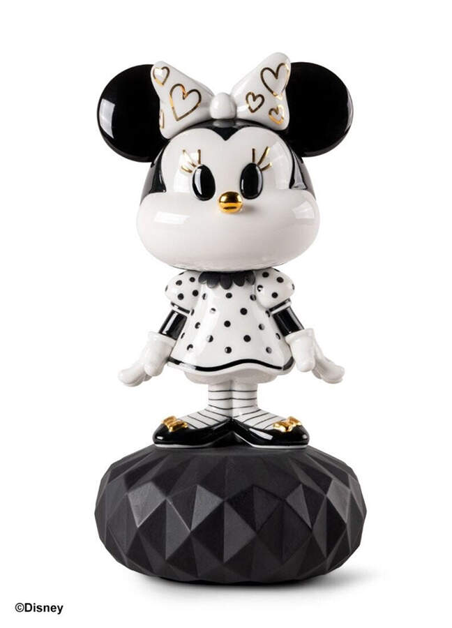 Disney Minnie Mouse - Black & White - Boxed by Lladro-1