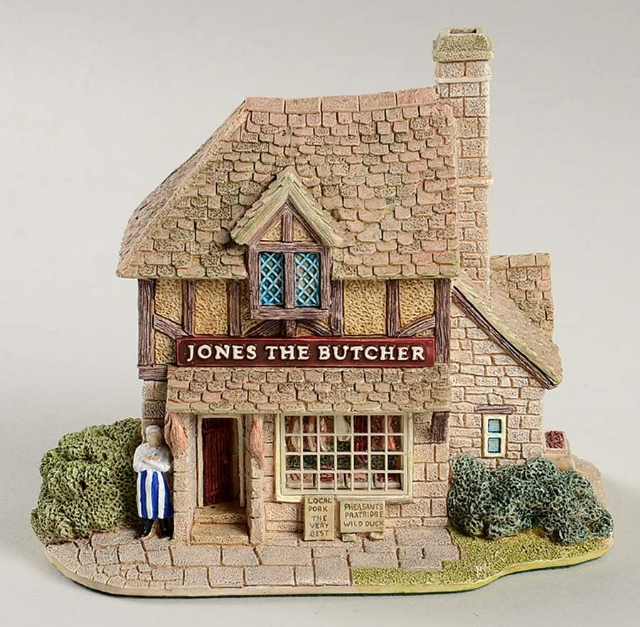 Village Shop Jones The Butcher - Boxed by Lilliput Lane-1