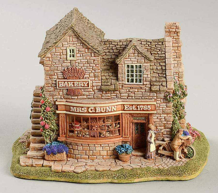 Village Shop The Baker's Shop - No Box by Lilliput Lane-1