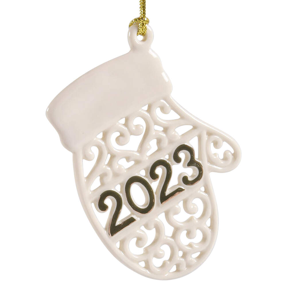 A Year To Remember Ornament 2023-Mitten - Boxed by Lenox-1