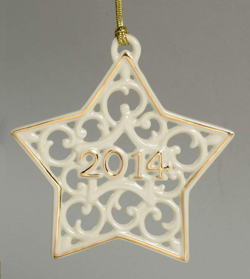 A Year To Remember Ornament 2014-Star - Boxed by Lenox-1