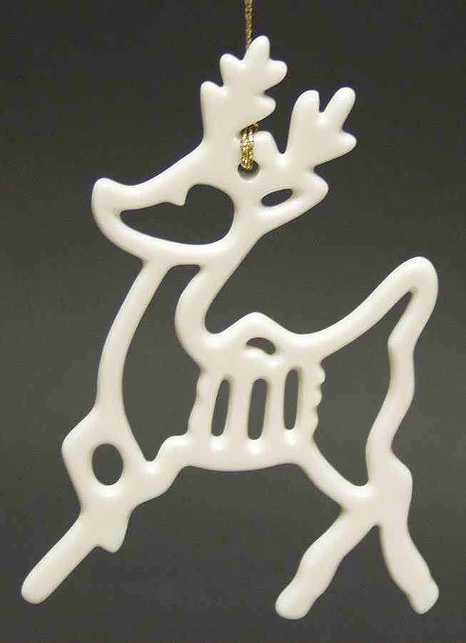 Pierced Ivory Ornaments Reindeer - No Box by Lenox-1