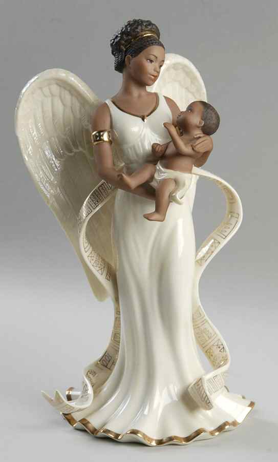 African American Angel Collection Malaika, Guardian Angel Of Love - Boxed by Lenox-1