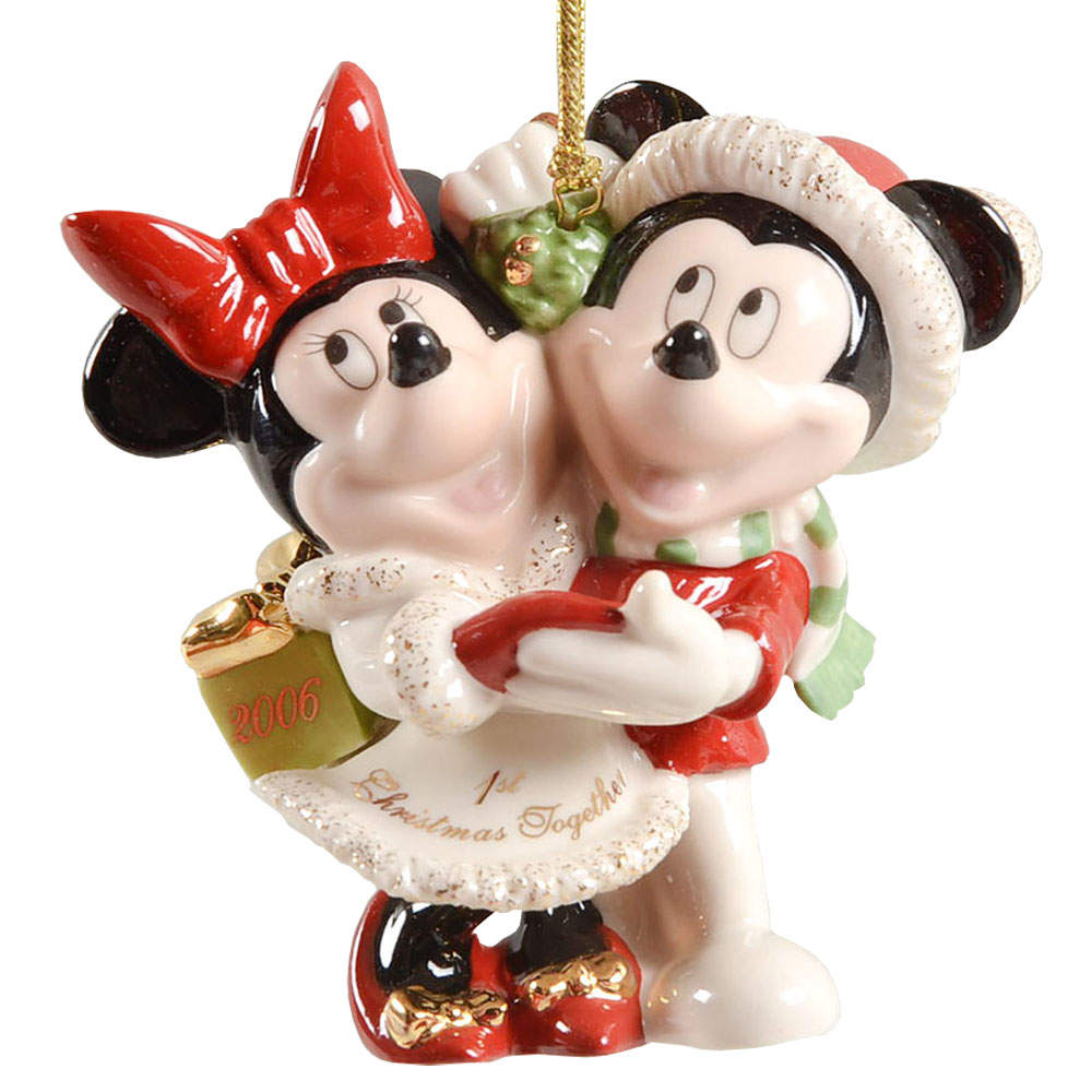 Mickey & Minnie First Christmas 2006 1st Christmas Together - Boxed by Lenox-1