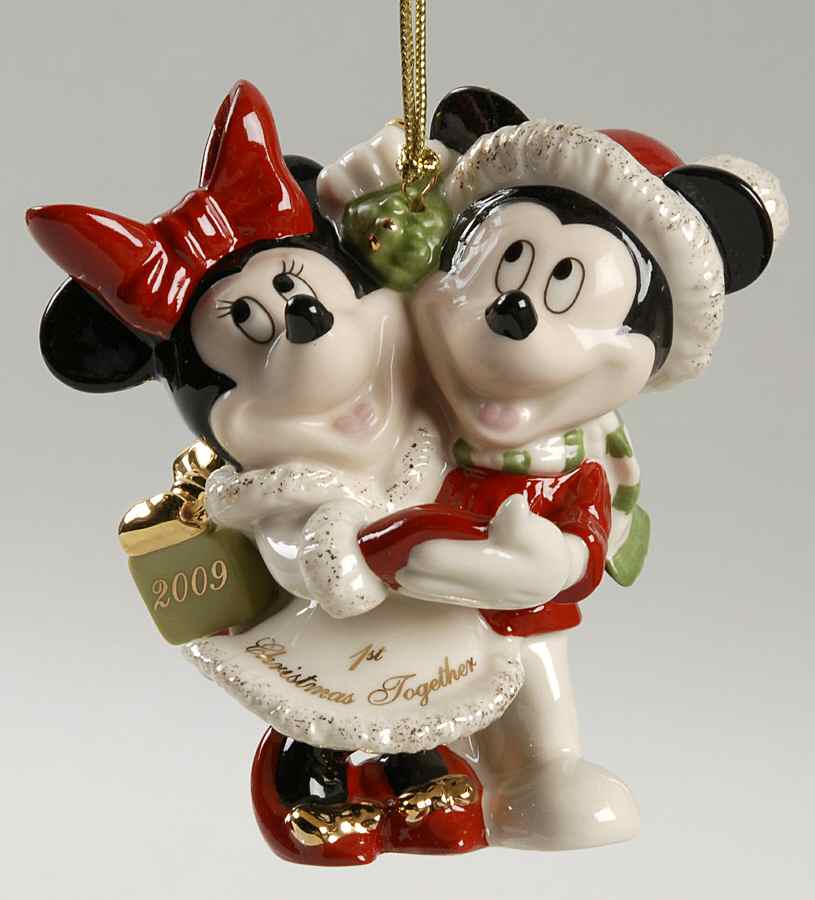 Mickey & Minnie First Christmas 2009 1st Christmas Together - Boxed by Lenox-1