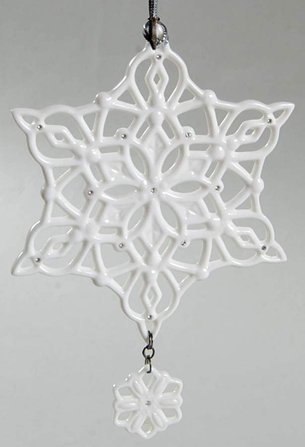 Winter White Snowflake White Christmas Snowflake - No Box by Lenox-1