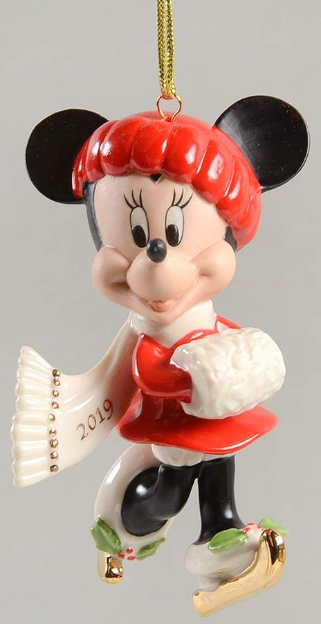 Mickey Mouse Annual Ornaments Skate Away Minnie - No Box by Lenox-1