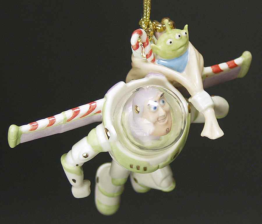 Toy Story Ornaments Merry Christmas & Happy Lightyear - No Box by Lenox-1
