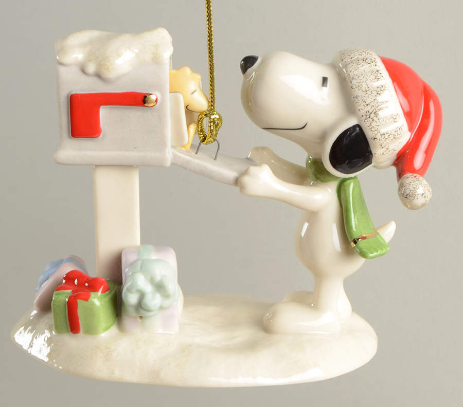 Whimsical Snoopy Ornaments Snoopy's Letter To Santa - Boxed by Lenox-1