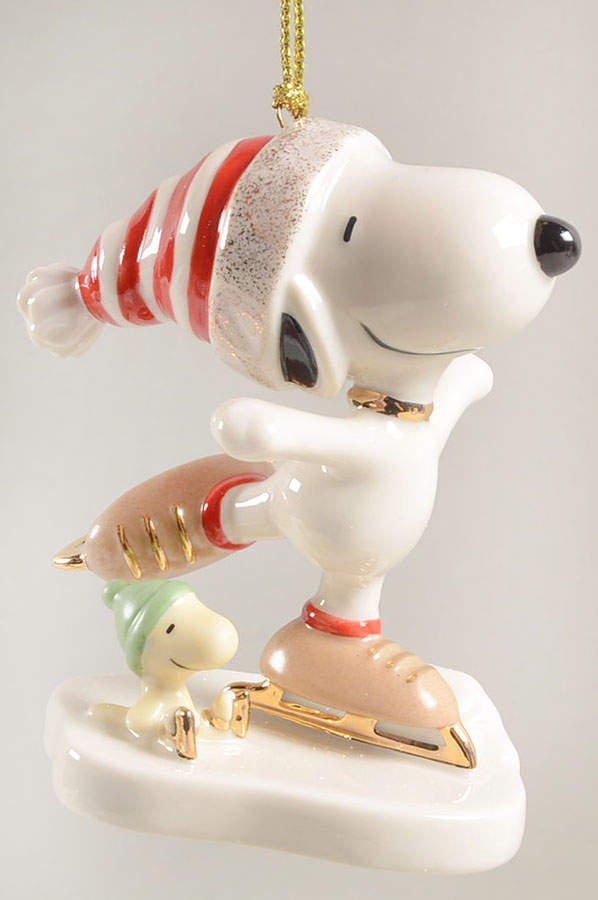 Whimsical Snoopy Ornaments Snoopy Ice Skating - Boxed by Lenox-1