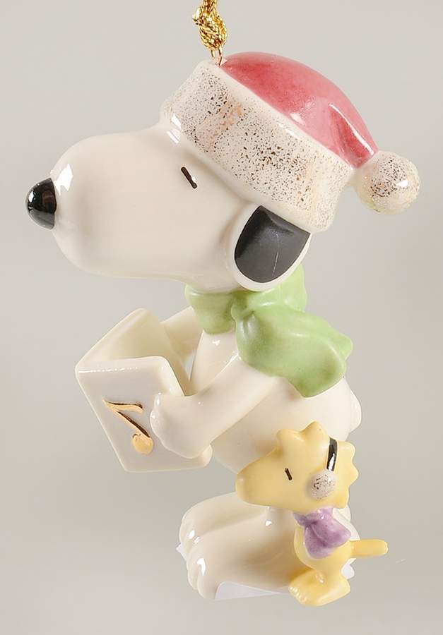 Whimsical Snoopy Ornaments Caroling With Snoopy - Boxed by Lenox-1