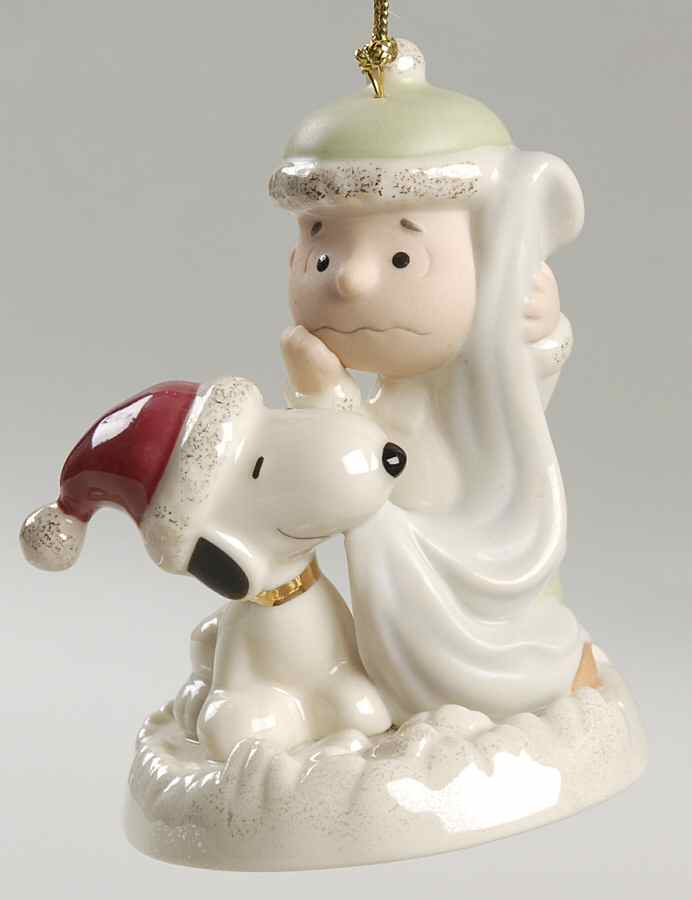 Whimsical Snoopy Ornaments Snuggle Up Snoopy-Red - Boxed by Lenox-1