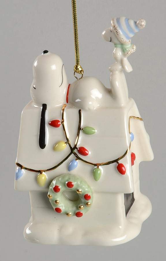Whimsical Snoopy Ornaments Snoopy's Home For The Holidays - Boxed by Lenox-1