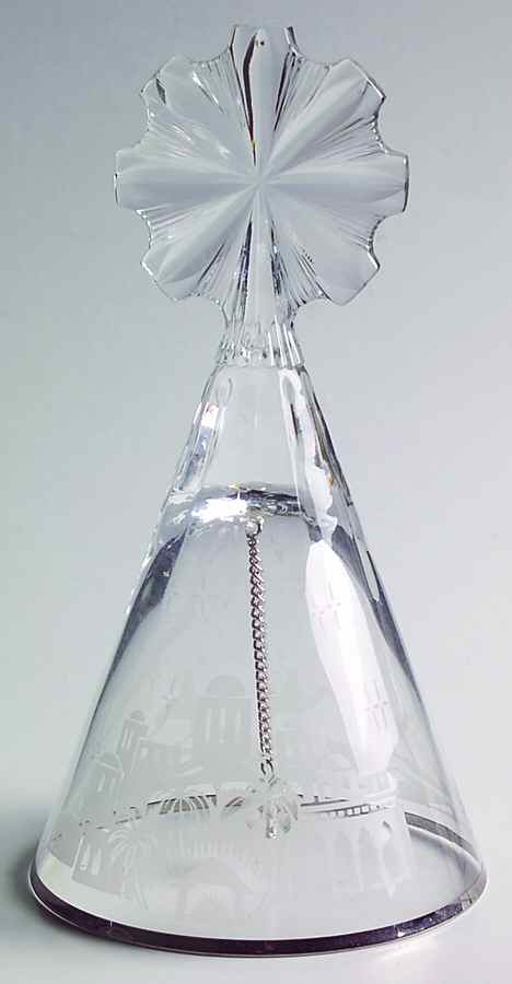 Crystal Christmas Bell Nativity - No Box by Lenox-1