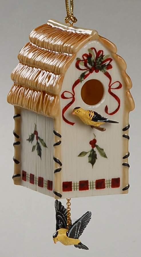 Winter Greetings Annual Ornament 2002-Birdhouse - Boxed by Lenox-1