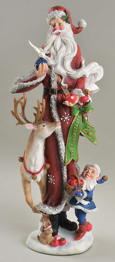 Annual Pencil Santas Santa's Forest Friends -10th Anniversary - Boxed by Lenox-1