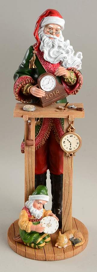Annual Pencil Santas Countdown To Christmas Clock Shop - No Box by Lenox-1