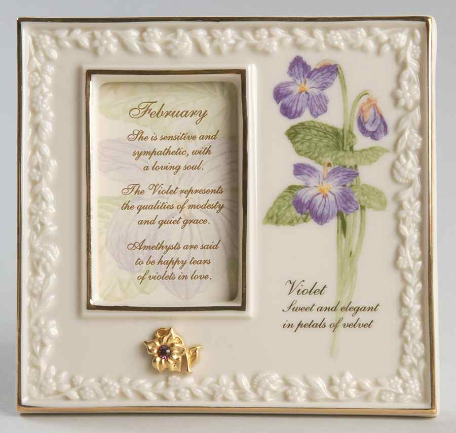 China Treasures Birthstone Frames February - Boxed by Lenox-1